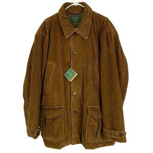 Rare NWT Filson CCF Corduroy Wilmont Jacket XL Brown Quilted Lining